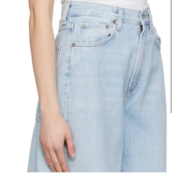Agolde Light Blue Flare & Wide Leg Jeans - Picture 13 of 13